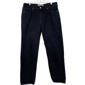 Levis 550 Relaxed Fit Jeans Mens 38x34 Black Denim Tapered Leg
